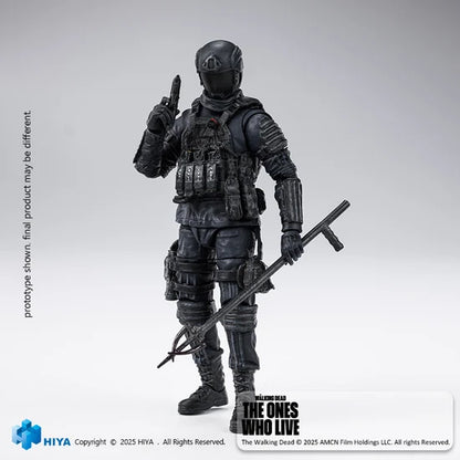 The Walking Dead The Ones Who Lived CRM Soldier - Exquisite Mini Series 1/18 Action Figure By HIYA Toys