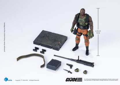 RoadBlock-G.I JOE Exquisite Mini Series 1/18 Scale - Action Figure By HIYA Toys