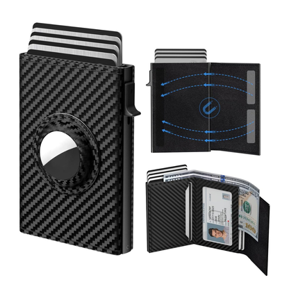 RFID Blocking Wallet With Air Tag