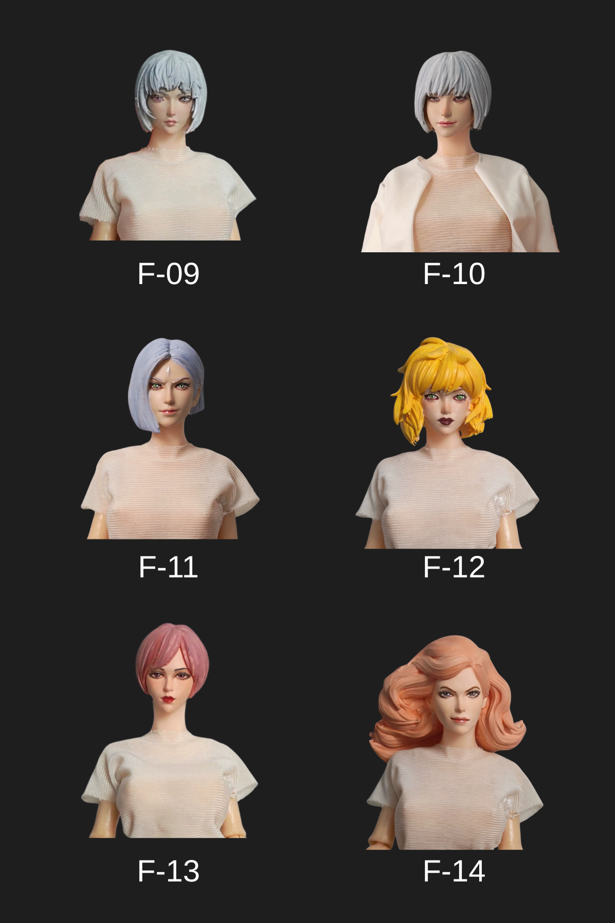 Toy Parts - Female 1/18 Head Sculpture Series 2