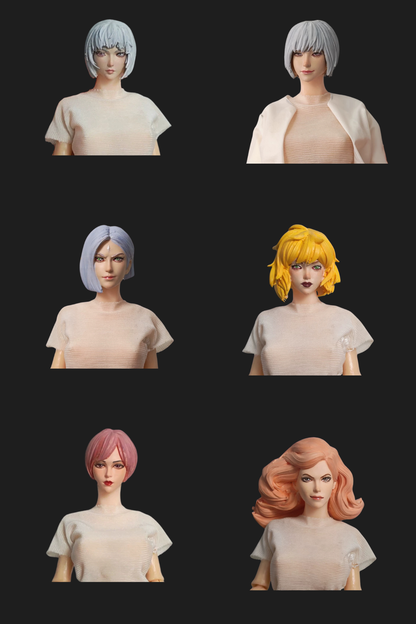Toy Parts - Female 1/18 Head Sculpture Series 2