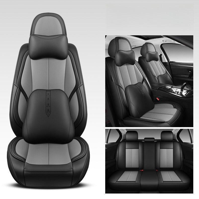 Car Seat Cushion - Sports Full Leather -Five-Seater Deluxe Edition