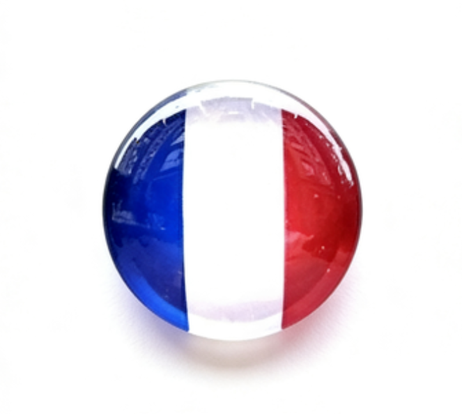 France Flag Pin for Backpacks  by CAVE