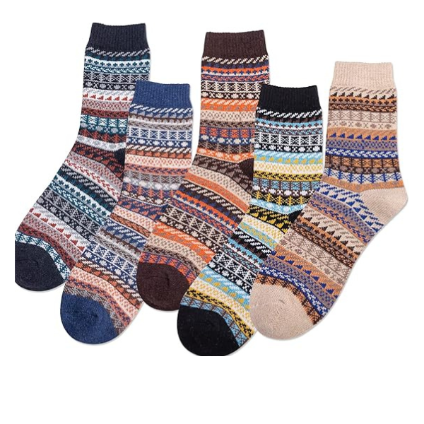 5 Pairs Pack- cotton socks package (mixed color pre-pack)