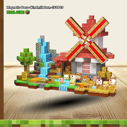 PIXEL CUBE Magnetice-[Windmill Farm]150PCS