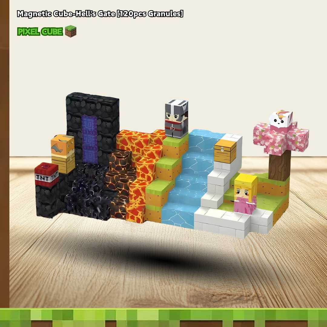 PIXEL CUBE Magnetic-[Hell's Gate] 120pcs