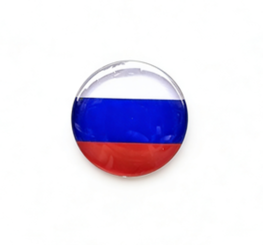 Russia Flag Pin for Backpacks  by CAVE