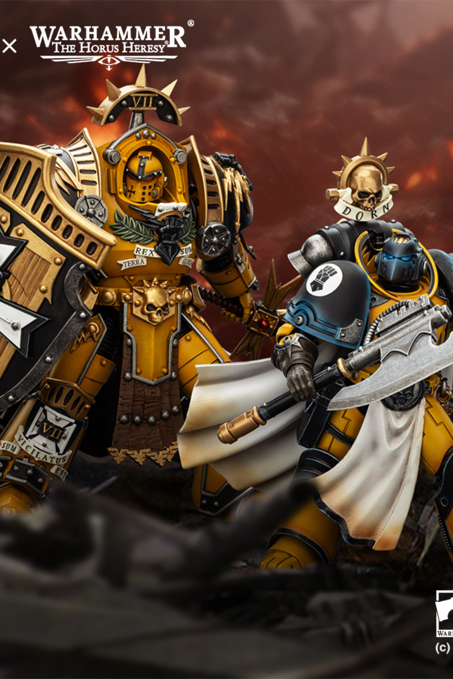 "The Horus Heresy" Imperial Fists -Warhammer 30k 1/18 Action Figure By JOYTOY