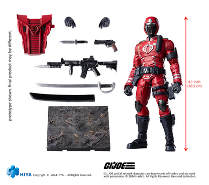 Exquisite Mini Series 1/18 Scale G.I.Joe Crimson Guard - Action Figure By HIYA Toys