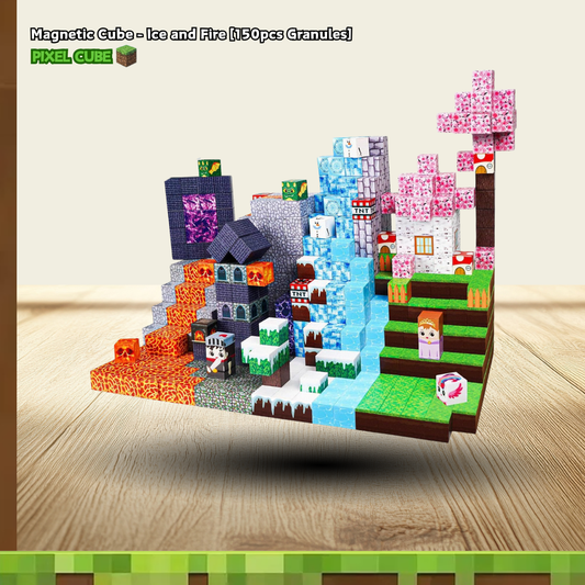 PIXEL CUBE Magnetic- [Ice and Fire ]150pcs