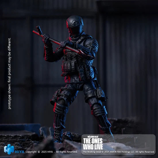 The Walking Dead The Ones Who Lived CRM Soldier - Exquisite Mini Series 1/18 Action Figure By HIYA Toys