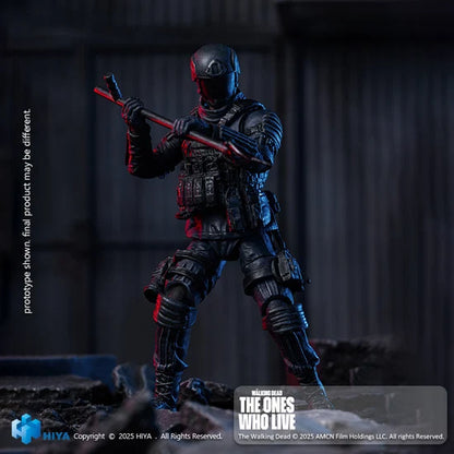 The Walking Dead The Ones Who Lived CRM Soldier - Exquisite Mini Series 1/18 Action Figure By HIYA Toys
