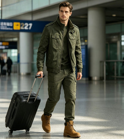 Stand-Up Jacket - Army Green