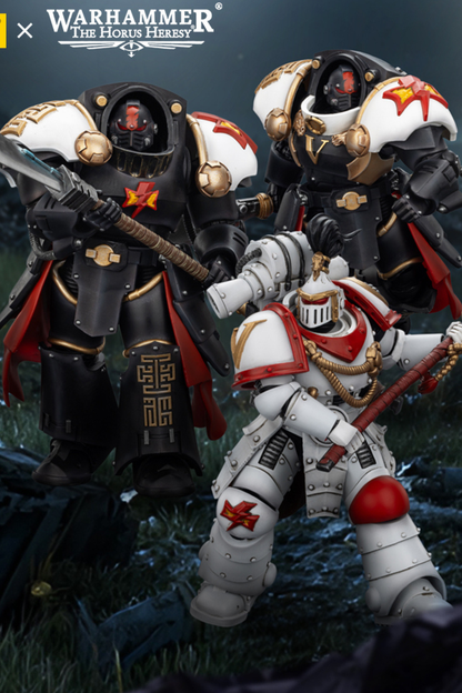 White Scars Legion Praetor /  White Scars Ebon Keshig Terminator  - "Warhammer "The Horus Heresy 1/18 Action Figure By JOYTOY