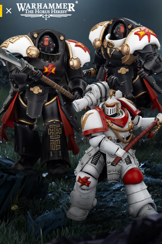 White Scars Legion Praetor /  White Scars Ebon Keshig Terminator  - "Warhammer "The Horus Heresy 1/18 Action Figure By JOYTOY