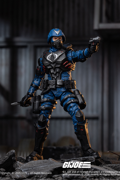 Exquisite Mini Series 1/18 Scale 4.1 Inch G.I.Joe Cobra Officer Action Figure By HIYA Toys