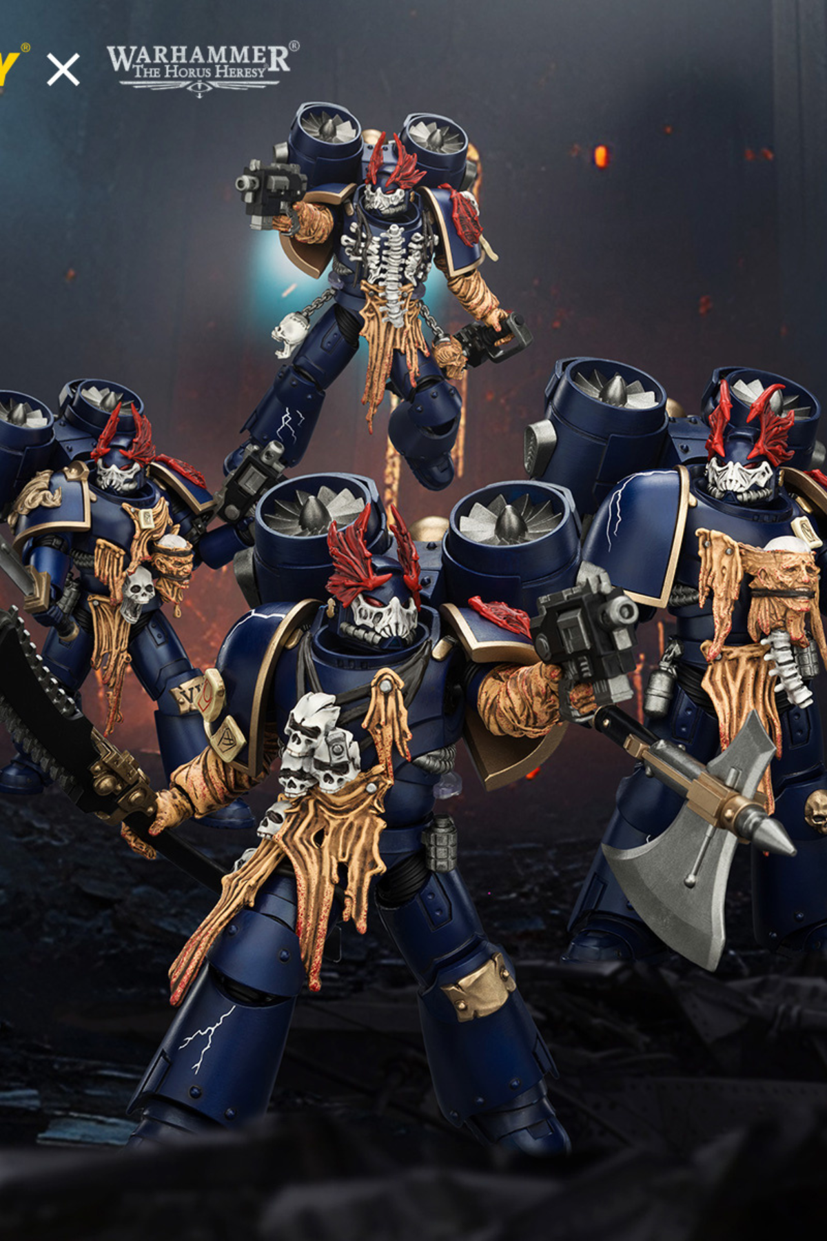 Night Lords Night Raptors - "The Horus Heresy" Primarch-Warhammer 30k 1/18 Action Figure By JOYTOY