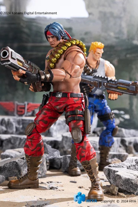Contra Operation Galuga Bill Rizer & Lance Bean - Exquisite Basic Series 1/12 Scale Action Figure By HIYA Toys