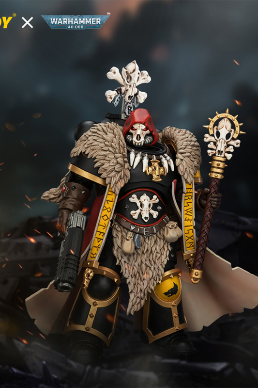 Space Wolves Wolf Priest with Absolvor Bolt Pistol and Crozius - Warhammer 40k 1/18 Action Figure By JOYTOY