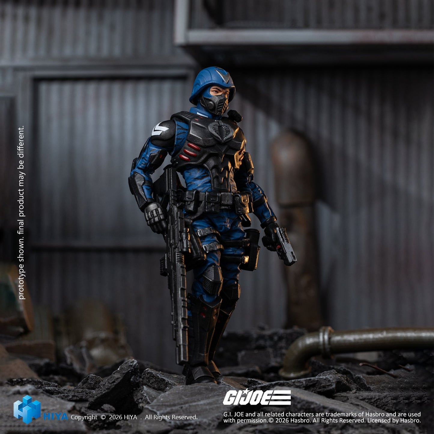 Exquisite Mini Series 1/18 Scale 4.1 Inch G.I.Joe Cobra Officer Action Figure By HIYA Toys