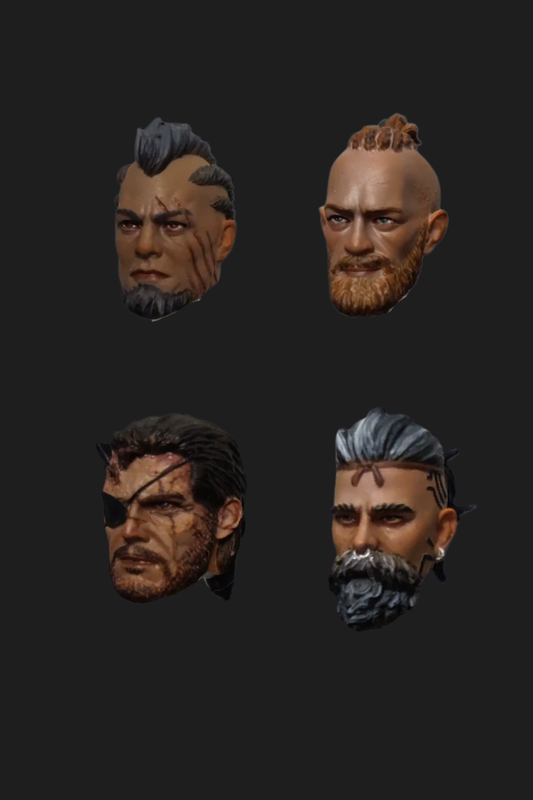 Toy Parts - Male 1/18 Head Sculpture