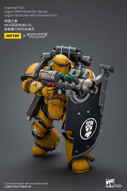 (Rare) Imperial Fists Legion MkIII Breacher Squad Legion Breacher with Graviton Gun - Warhammer The Horus Heresy Action Figure By JOYTOY