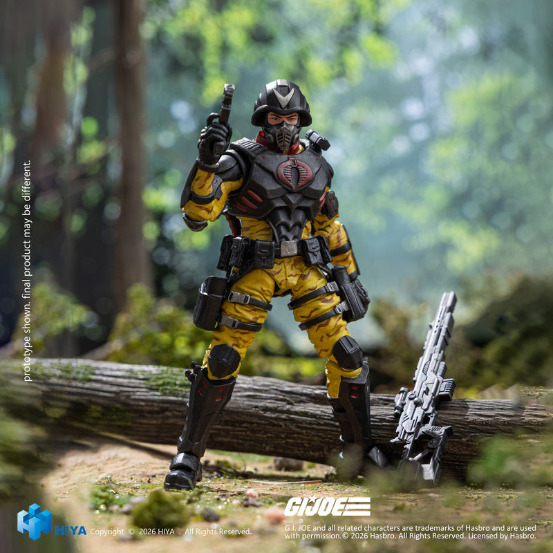 G.I.Joe Cobra Officers Python Patrol Version - HIYA Exquisite Mini Series 1/18 Scale Action Figure