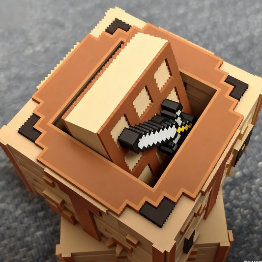 Pixel Worlds Peripherals - Figure Movable Workbench Model