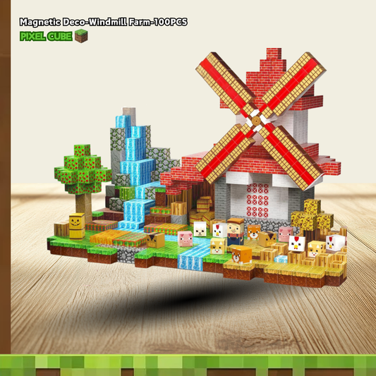PIXEL CUBE Magnetice-[Windmill Farm]100PCS