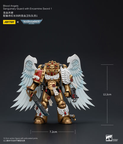 Blood Angels Sanguinary Guard with Encarmine Sword 1 - Warhammer 40K Action Figure By JOYTOY