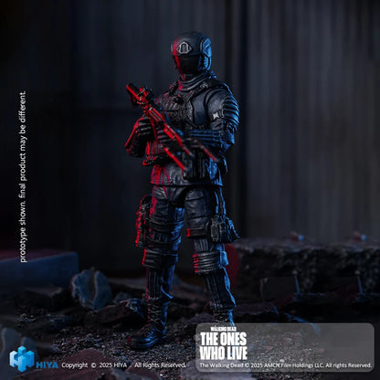 The Walking Dead The Ones Who Lived CRM Soldier - Exquisite Mini Series 1/18 Action Figure By HIYA Toys