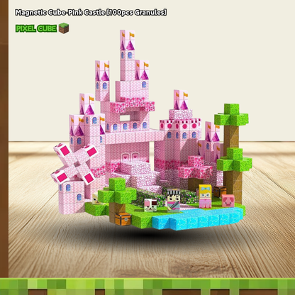 PIXEL CUBE Magnetic-[Pink Castle ]100pcs