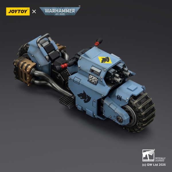 Raider-pattern Combat Bike with twin-linked bolt rifles-Warhammer 40k 1/18 Action Figure By JOYTOY