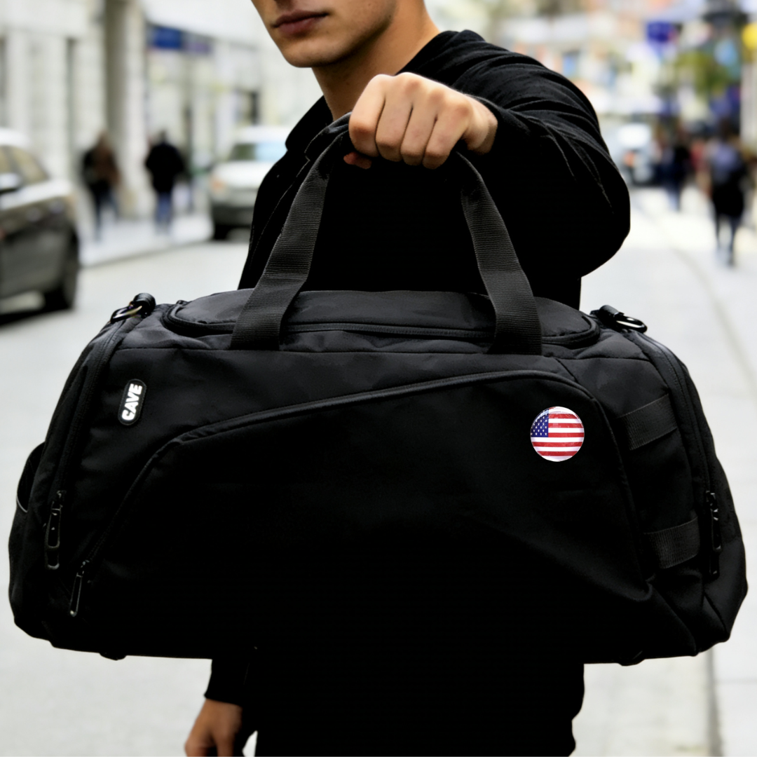 United States Flag Pin for Backpacks   by CAVE