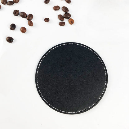 PU leather teacup mat - heat insulation and anti-scalding (round/square)
