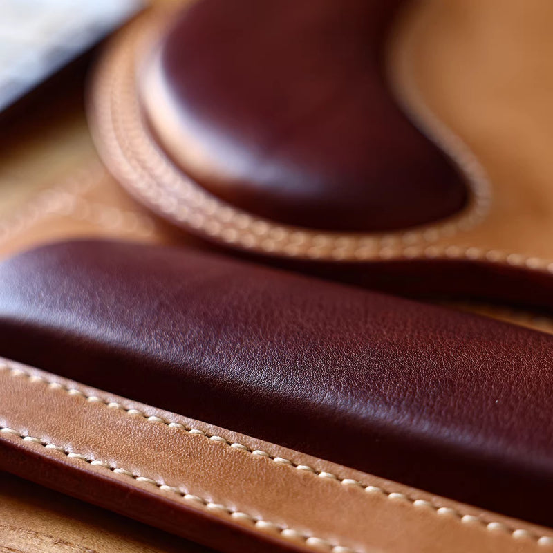 HALF WORK Disposable Cowhide-7mm Thick Wrist Handmade Leather Pad