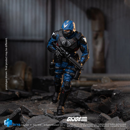 Exquisite Mini Series 1/18 Scale 4.1 Inch G.I.Joe Cobra Officer Action Figure By HIYA Toys
