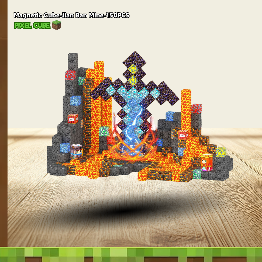 PIXEL CUBE Magnetice-[Jian Ban Mine]-150PCS