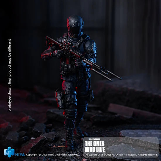 The Walking Dead The Ones Who Lived CRM Soldier - Exquisite Mini Series 1/18 Action Figure By HIYA Toys