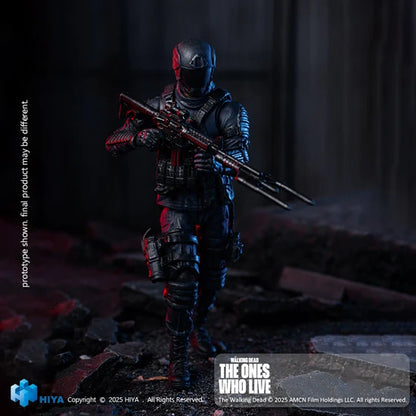 The Walking Dead The Ones Who Lived CRM Soldier - Exquisite Mini Series 1/18 Action Figure By HIYA Toys