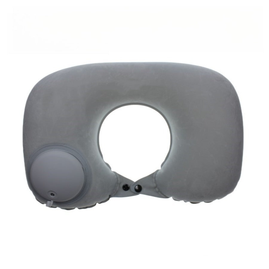 Travel U-shaped Pillow - Inflatable Press-Flocked fabric