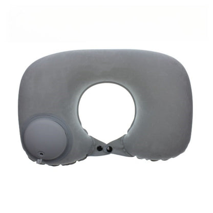 Travel U-shaped Pillow - Inflatable Press-Flocked fabric