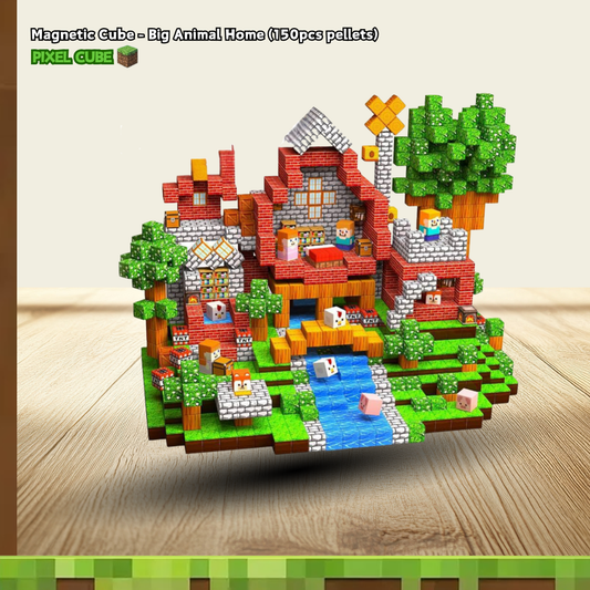 PIXEL CUBE Magnetice -[ Big Animal Home ]150pcs