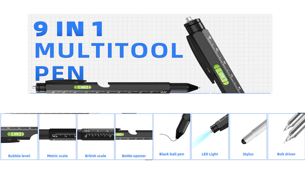 Multi-function 9-in-1 + 6 in 1 Tool Pens - Version II