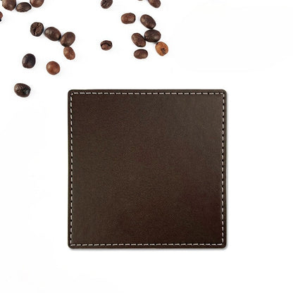 PU leather teacup mat - heat insulation and anti-scalding (round/square)