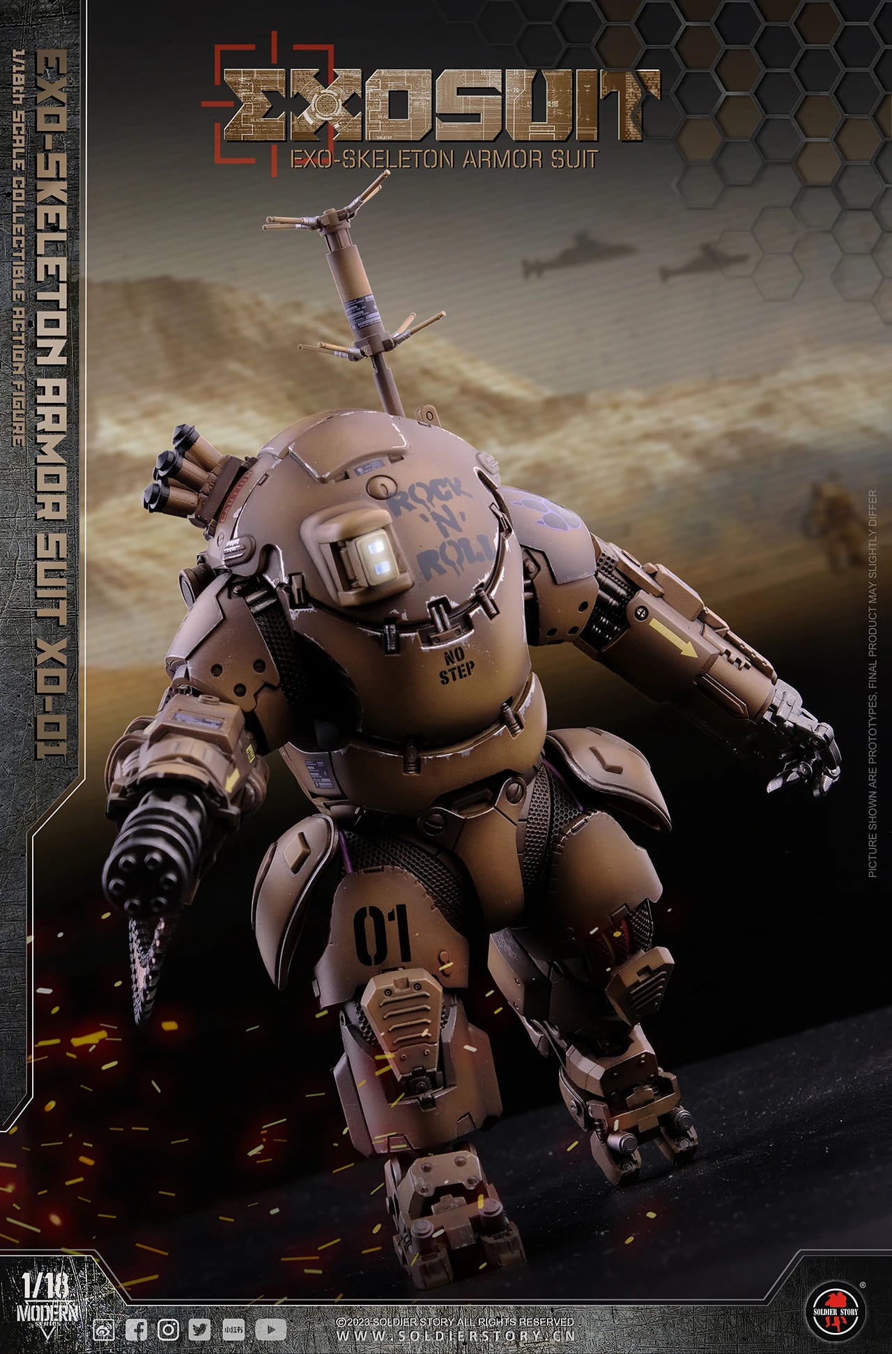 (No after sales) 1/18 Scale EXO-Skeleton Armor Suit XO-01 - Soldier Story