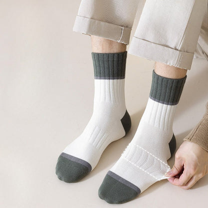 5 Pairs Pack-Medium tube men's socks