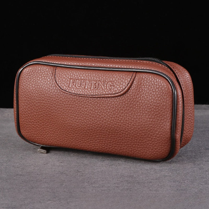 PU Leather - Large Capacity Pipe Bag(19*9.5*5.5 cm)