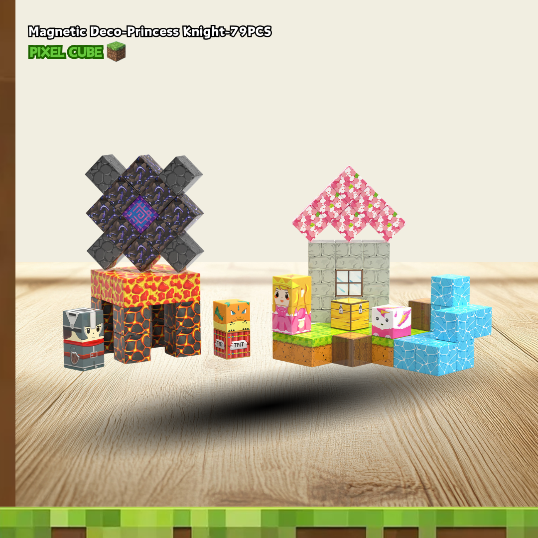 PIXEL CUBE Magnetice-[Princess Knight]79PCS
