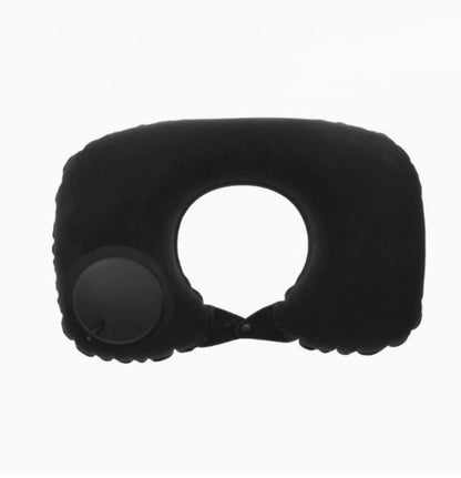 Travel U-shaped Pillow - Inflatable Press-Flocked fabric